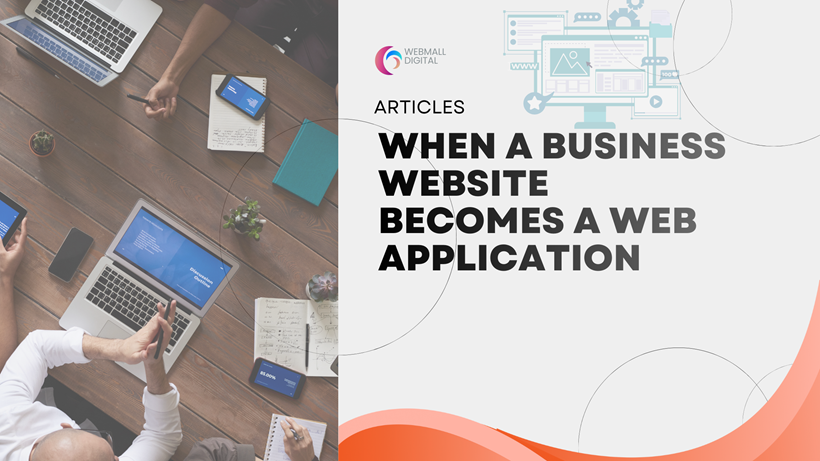 When a Business Website Becomes a Web Application